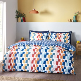Bryson Geometric Duvet Cover Bright