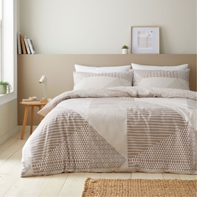 Larsson Geometric Duvet Cover Natural