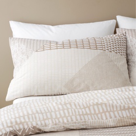 Larsson Geometric Duvet Cover Natural