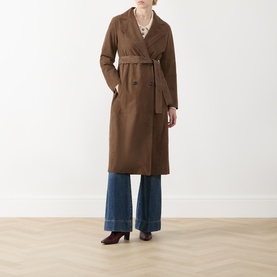 Oblare Suede Trench Coat