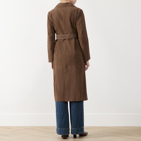 Oblare Suede Trench Coat