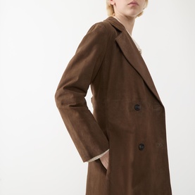 Oblare Suede Trench Coat