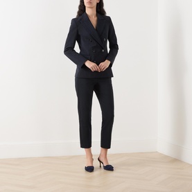 Ghianda Mid-Rise Slim Leg Cropped Trousers