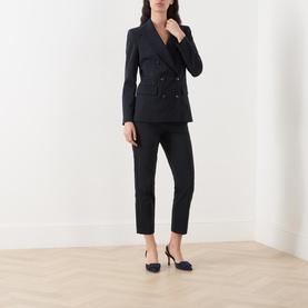 Ghianda Mid-Rise Slim Leg Cropped Trousers