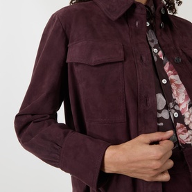 Apogeo Double Pocket Suede Overshirt