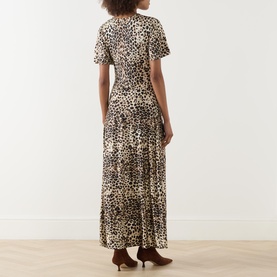 Teca Leopard Flared Dress