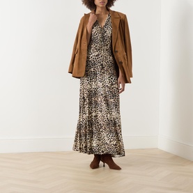 Teca Leopard Flared Dress