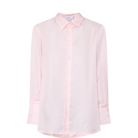 Salve Pinstripe Silk Shirt