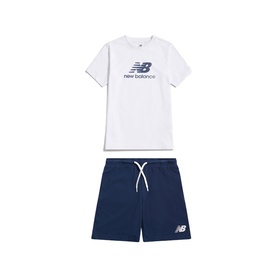 Stacked Logo T-Shirt & Shorts Two-Piece Set