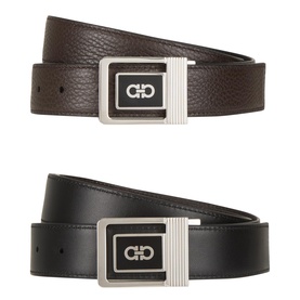 Mulfo Logo Adjustable Leather Belt