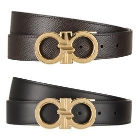 Score Logo Adjustable Leather Belt