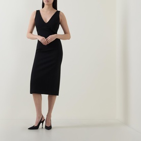 Perfect Fit Rear Slit Dress