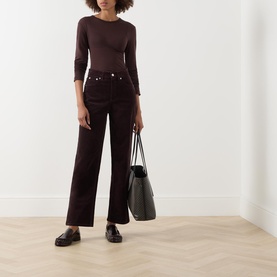 SPANXshape&trade; Authentic 360 Corduroy 90s Straight Leg Jeans