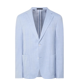 Acon Herringbone Single-Breasted Blazer