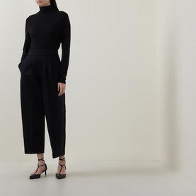 Perfect Fit Ponte Pleated Trousers