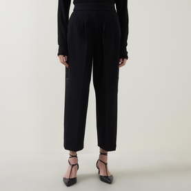 Perfect Fit Ponte Pleated Trousers