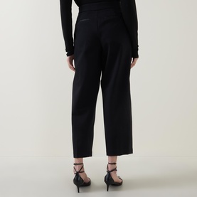 Perfect Fit Ponte Pleated Trousers
