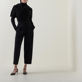 Perfect Fit Ponte Pleated Trousers