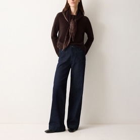 Floral Trim Knitted Top