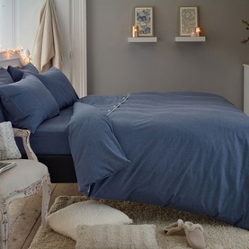 Southwick M&eacute;lange Duvet Set Blue