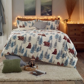 Winter Bears Fleece Duvet Set Multi