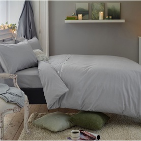 Southwick M&eacute;lange Fitted Sheet Grey
