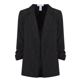 Textured Single-Breasted Blazer