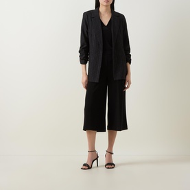 Textured Single-Breasted Blazer