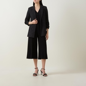 Textured Single-Breasted Blazer