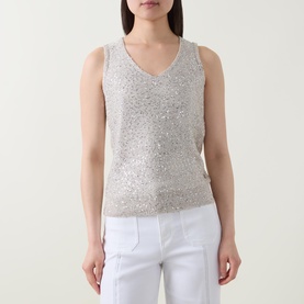 Sequin Knit Tank Top
