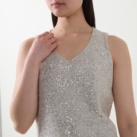 Sequin Knit Tank Top