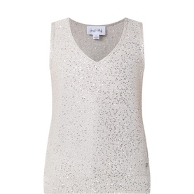 Sequin Knit Tank Top