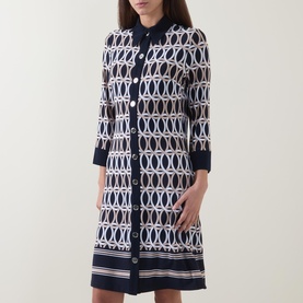 Printed Mini Shirt Dress