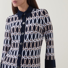Printed Mini Shirt Dress