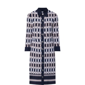 Printed Mini Shirt Dress