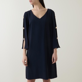 Cut-Out Sleeve Dress