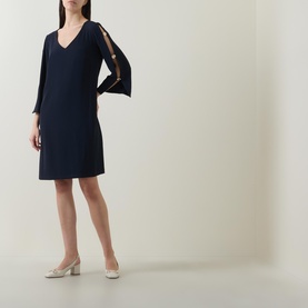 Cut-Out Sleeve Dress