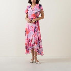 Floral Wrap Dress