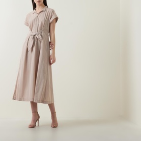 Zip Belted Dress