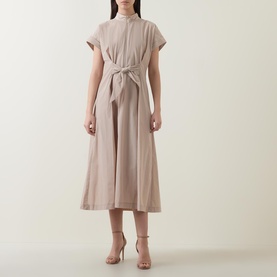 Zip Belted Dress