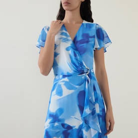Floral Wrap Dress