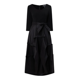 Taffeta Fit-And-Flare Dress