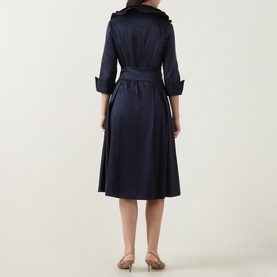Belted Pleated Dress