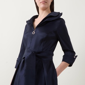 Belted Pleated Dress