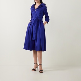 Belted Pleated Dress