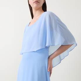 Cape Flared Dress