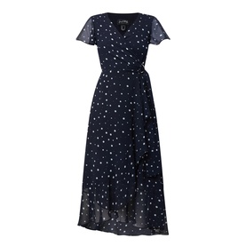 Dotted Wrap Dress