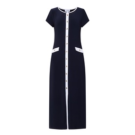 Contrast Shirt Dress