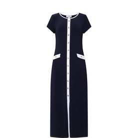 Contrast Shirt Dress