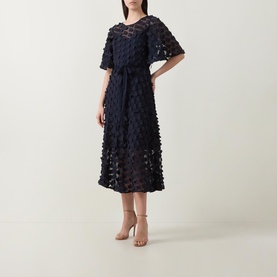 Floral Appliqu&eacute; Dress